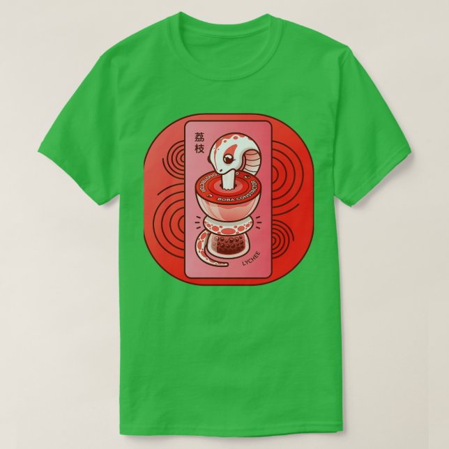 Boba Constrictor Lychee T-Shirt (Design Front)