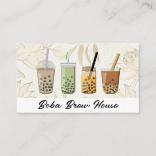 Boba Drinks   Smoothie Beverages Business Card