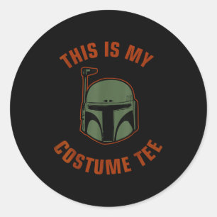 Boba Fett Costume Halloween Classic Round Sticker