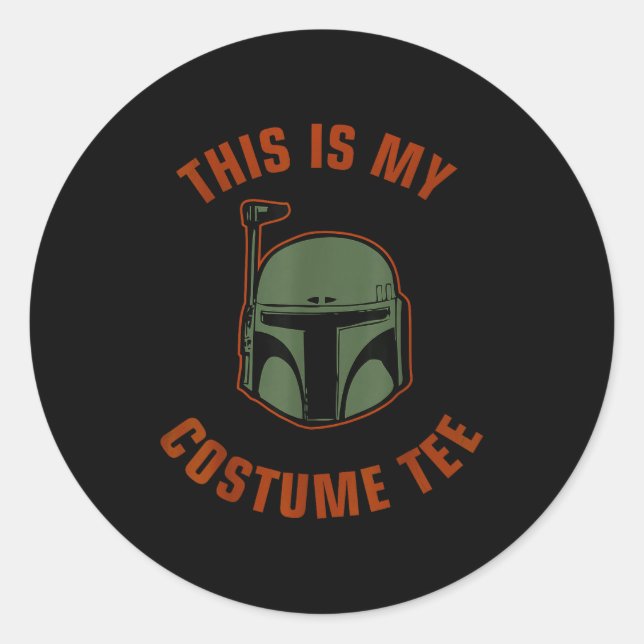 Boba Fett Costume Halloween  Classic Round Sticker (Front)