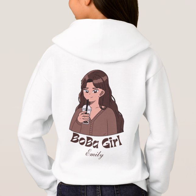  Boba Girl, boba tea bubble tea (Back)