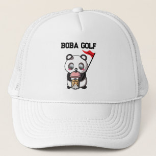 Boba Golf Milk Tea Bubble Golf Golfer Trucker Hat