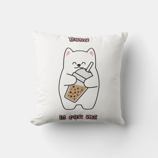 Boba Is For Me Cushion (Front)