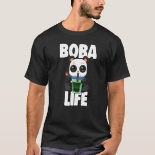 Boba Life Little Panda Women Love Boba Tea T-Shirt