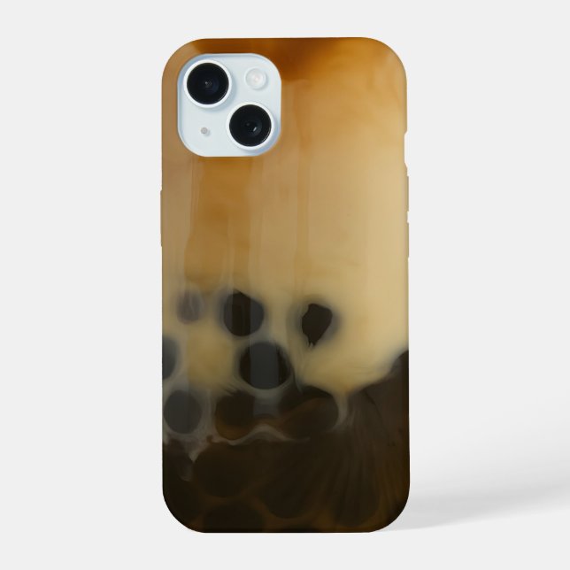 Boba milk tea cool iPhone 15 case (Back)