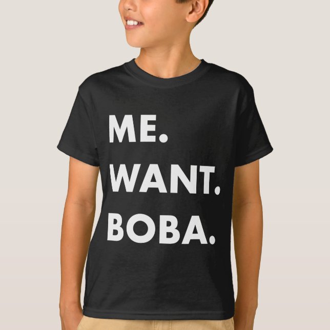 Boba Milk Tea Funny Asian Drink T-Shirt (Front)