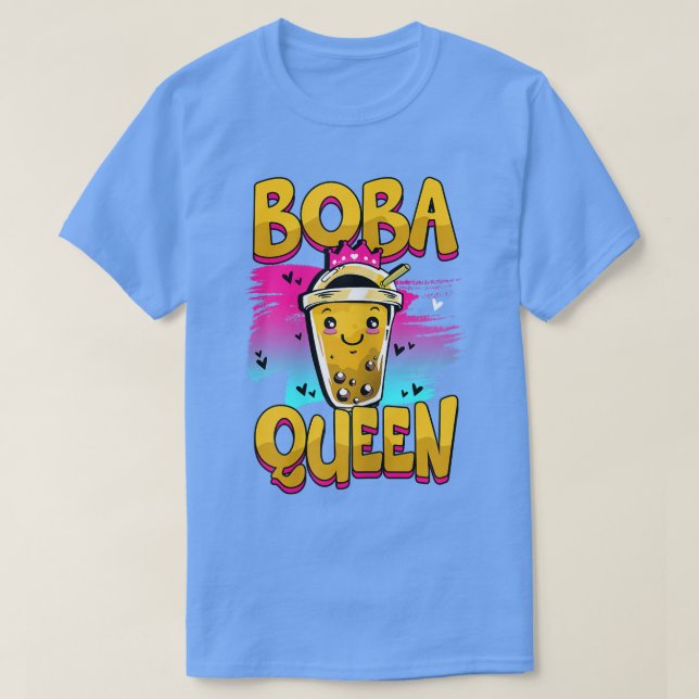 Boba Queen Bubble Tea  T-Shirt (Design Front)