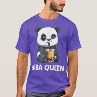 Boba Queen PandasFunny Boba Tea  T-Shirt