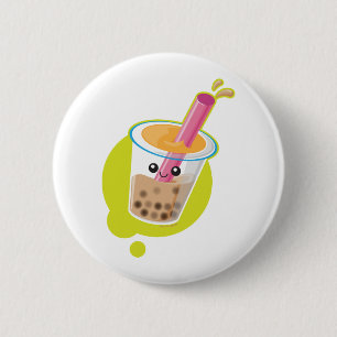 Boba Tea 6 Cm Round Badge