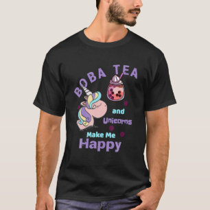 Boba Tea And Unicorns T-Shirt