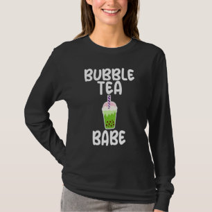 Boba Tea Babe Humor Joke For Bubble Tea Women T-Shirt
