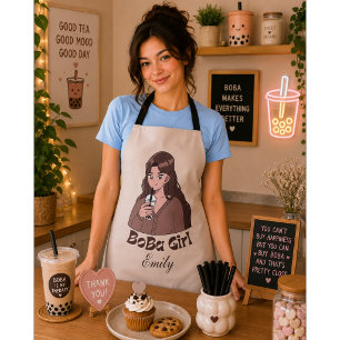boba tea bubble tea apron