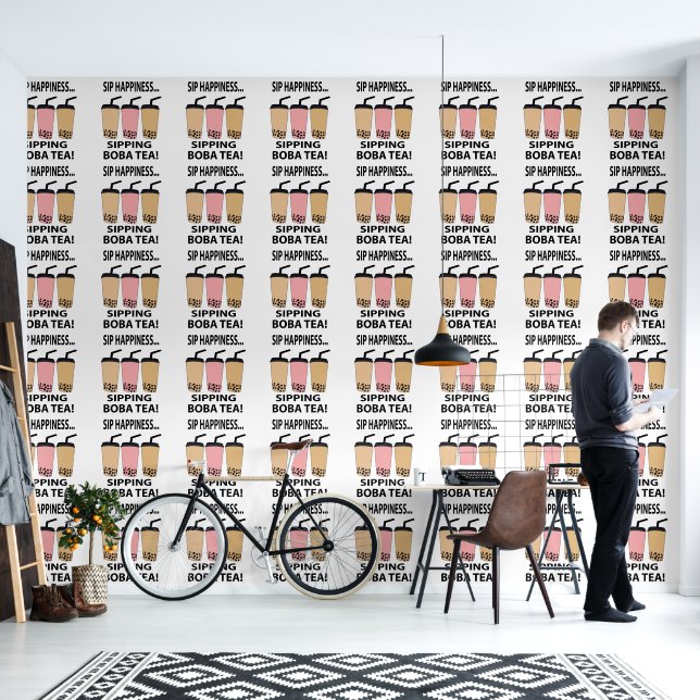Boba Tea Bubble Tea Boba Tea Cafe Wallpaper (Living Room)