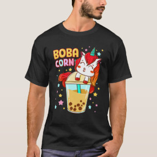 Boba Tea Bubble Tea Cute Kawaii Unicorn Gift T-Shirt