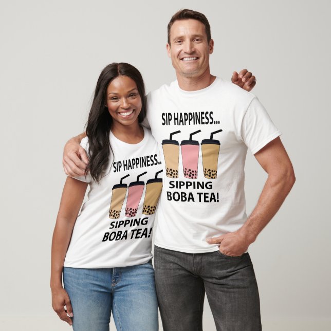 Boba Tea Bubble Tea Milk Tea Funny  T-Shirt (Unisex)