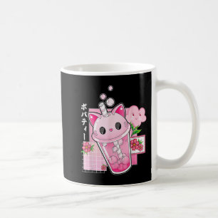 Boba Tea Cat Bubble Tea Kawaii Anime Japanese Girl Coffee Mug