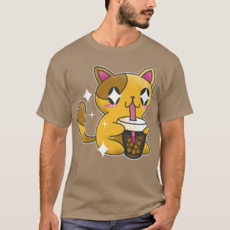Boba Tea Cat Japan Sweet Otaku T-Shirt