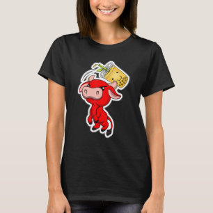 Boba Tea Chinese Zodiac Year Of The Ox Bull Trigg T-Shirt