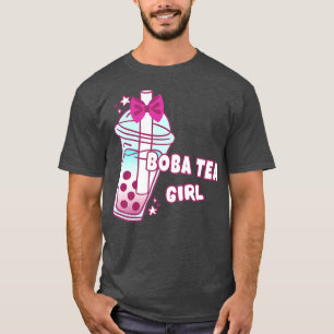 Boba Tea Girl Milk Bubble Balls Drinks T-Shirt