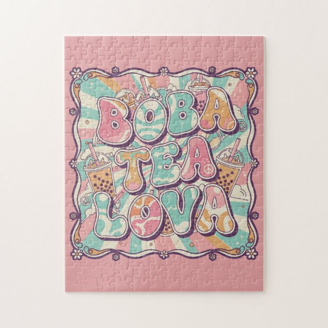 Boba Tea Lova Jigsaw Puzzle (Vertical)