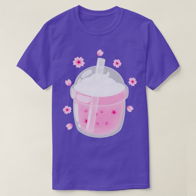 Boba tea sakura pink T-Shirt (Design Front)
