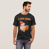 Boba Welsh Corgi Pembroke Bubble Tea Kawaii Dog T-Shirt (Front Full)