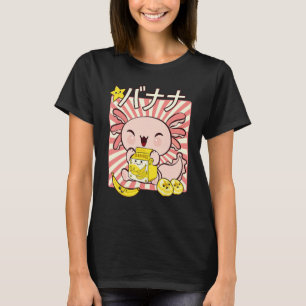 Bobalotl Axolotl Banana Milk Carton Drinking Boba T-Shirt