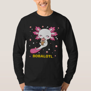 Bobalotl Axolotl Boba Tea Bubble Milk Girls kids T-Shirt