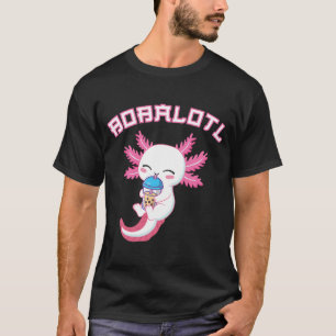Bobalotl Axolotl Boba Tea Bubble Milk T-Shirt