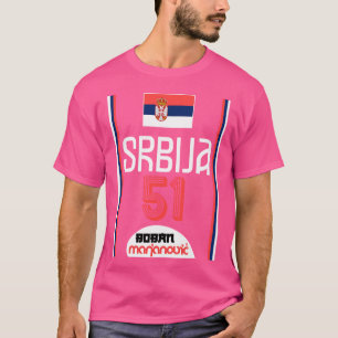 Boban Marjanovic Retro Serbia Euro Basketball Fan T-Shirt