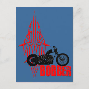 Bobber Motorbike Postcard