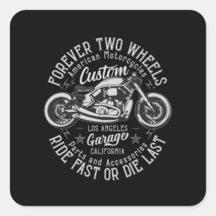 Bobber Motorcycles Square Sticker