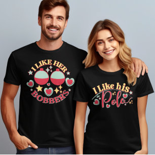 Bobbers Valentines Day Couple Matching Funny Match Sweatshirt