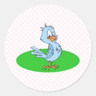 Bobby Blue Jay Classic Round Sticker