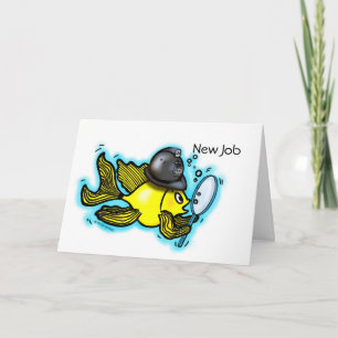 BOBBY FISH funny British polyeman Greeting Card