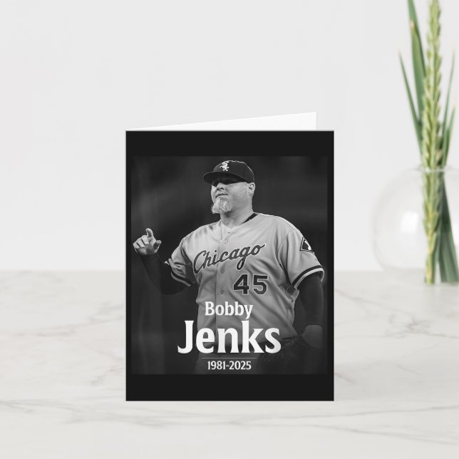 Bobby Jenks In Memory 1981-2025  Card (Front)