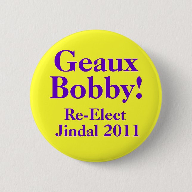 Bobby Jindal 2011 6 Cm Round Badge (Front)