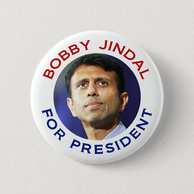 Bobby Jindal For President 6 Cm Round Badge (Front)