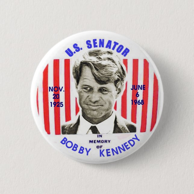 Bobby Kennedy Memorial Button (Front)