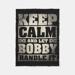 Bobby Name Shirt D Bobby First Name  Fleece Blanket