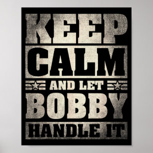 Bobby Name Shirt D Bobby First Name  Poster