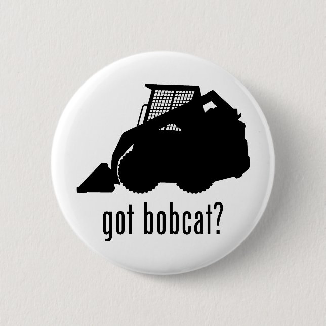 Bobcat 6 Cm Round Badge (Front)
