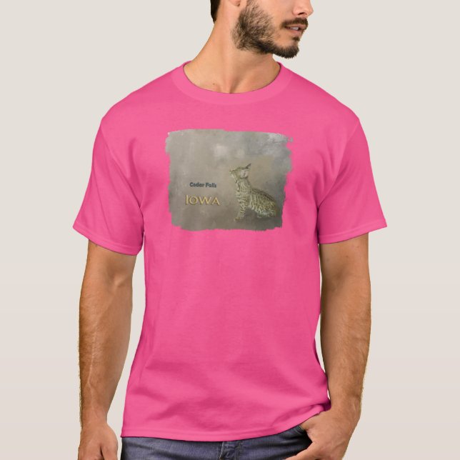 Bobcat Cedar Falls Iowa T-Shirt (Front)