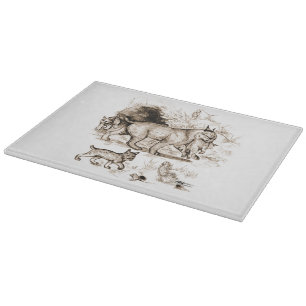 Bobcat Family Cutting Board