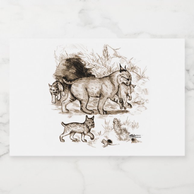 Bobcat Family Food Label (Single Label)