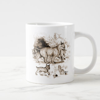 Bobcat Family Large Coffee Mug