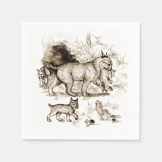 Bobcat Family Napkin