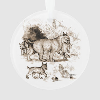 Bobcat Family Ornament