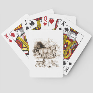 Bobcat Family Playing Cards