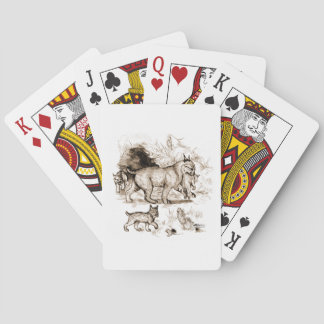 Bobcat Family Playing Cards